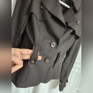 Bebe Dark Brown Button-Up Blazer. As Is .Firm On Price